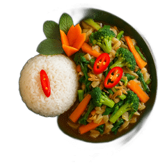 Gemischter Gemüse Wok